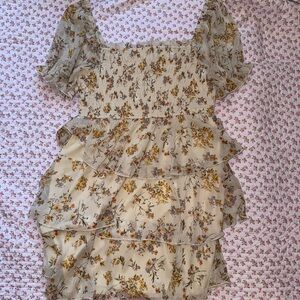 Floral Ruffle Dress
